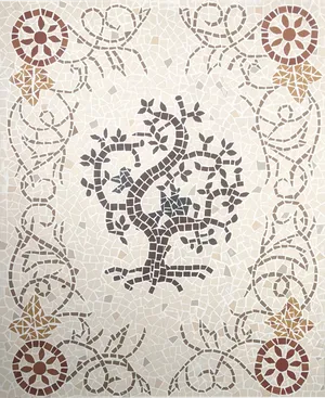 Elämän Puu - Keraaminen mosaiikki, 2019